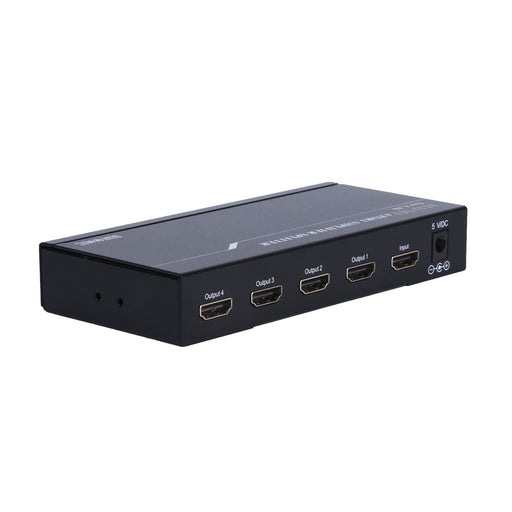 Zoomgoods HDMI Splitter box HS14 - 4 Way - 1 input 4 output - Full HD 1080p 3D enabled - Displays 1 HD source to 4 TV's
