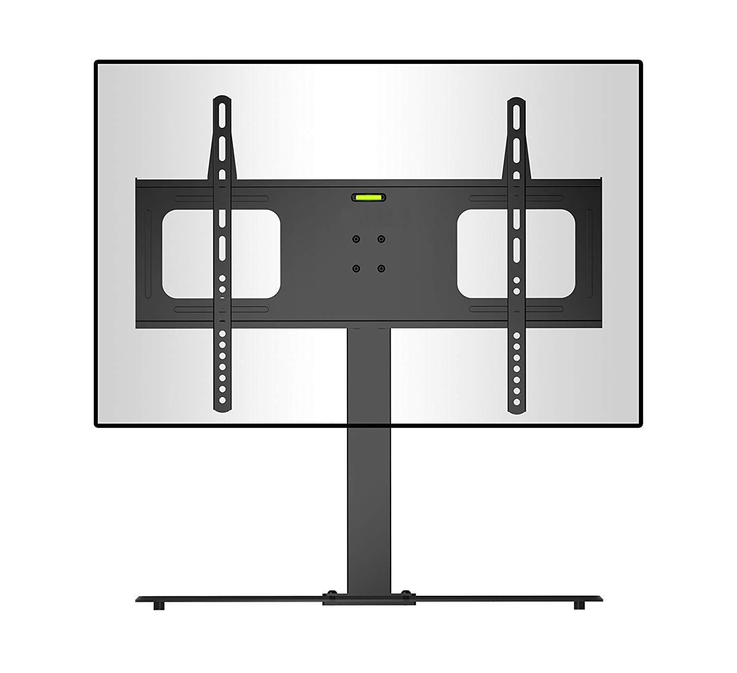 Zoomgoods TV Stand for Desk TVS2D2 Table 30-65 inch TV | VESA 200 400 600| Suitable for Desktop - Television of size 30 32 40 43 50 55 60 65 inch | 50kg capacity