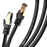 Zoomgoods Ethernet Cable 15M High Speed CAT 8 Patch Network Shielded Lead 2GHz / 2000MHz / 40 Gigabit, CAT8 SFTP Wire, Snagless RJ45 Super-Fast Data - Black