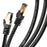 Zoomgoods Ethernet Cable 1.5M High Speed CAT 8 Patch Network Shielded Lead 2GHz / 2000MHz / 40 Gigabit, CAT8 SFTP Wire, Snagless RJ45 Super-Fast Data - Black