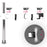 Zoomgoods Single Monitor Arm DM251X3 Height Adjustable Monitor Stand Riser Clamp for 13-27” PC screens Monitor Desk Mounts with VESA 75/100 Monitor Mount with 8kg capacity Monitor Stand for Desk Gaming WHITE