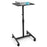 Zoomgoods Projector Stand WPS20 | Adjustable Floor Table Tray on Wheels Only | Tall Moveable Laptop Trolley | 5kg Capacity