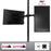 Zoomgoods Dual Monitor Stand DMT152, Double Monitor Arm Desk Mount for Two 13-27” PC Screens, Height Adjustable Monitor Mounts with 100cm Pole & VESA 75 100, Monitor Riser for Home Office Work Desk