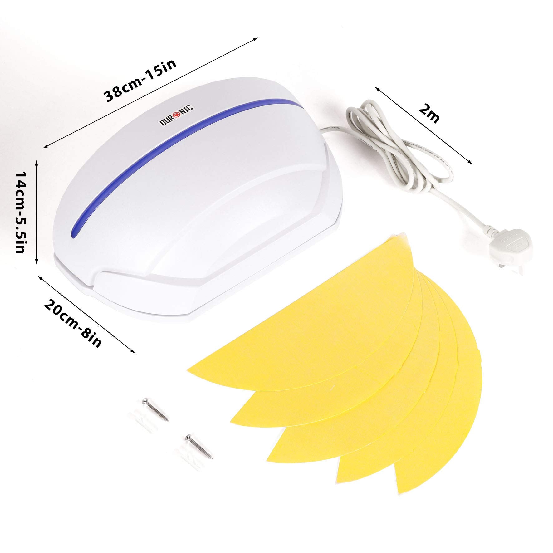 Zoomgoods Electric Fly Catcher Sconce FKWS18 UV Lamp Electronic Fruit Fly Killer Bug Catcher, Wall Mount Sticky Trap for Flies Gnats Mosquito Flying Insects