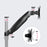 Zoomgoods Monitor Stand Spare Arm DML5S1, DM55 Whole Arm and VESA Head, Compatible with All Zoomgoods Desk Mount Poles, Black, Steel, VESA Head Rotates 360°, Tilts +85°/-90°, Fits VESA 75/100