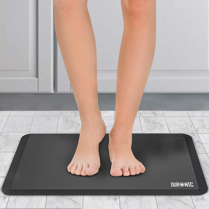 Zoomgoods Anti-Fatigue Mat DM-MAT2, Office Sit Stand Desk Floor Mat, Ergonomic Support for Feet, Hips, Legs & Back, Comfort and Relief for Standing at Work or Kitchen, 71cm x 43cm - Black