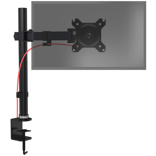 Zoomgoods Single Monitor Arm Stand DM151X2 PC Desk Mount Brackets Height Adjustable Computer Arms for 13-32” LED Desktop Screen VESA 75/100 Mounts for Home Office Work