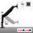 Zoomgoods Monitor Arm Stand DMG52 | Double PC Desk Mount | Gas Powered | Height Adjustable | For Two 15-27 Inch LED LCD Screens | VESA 75/100 | 8kg Capacity | Tilt -90°/+85°, Swivel 180°, Rotate 360°