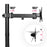 Zoomgoods Dual Monitor Stand DMT152VX1, Dual Monitor Arm Desk Mount for two 13-27” PC Screens, Height Adjustable Monitor Mounts with 100cm Pole & VESA 75 100, Monitor Riser for Home Office Work Desk