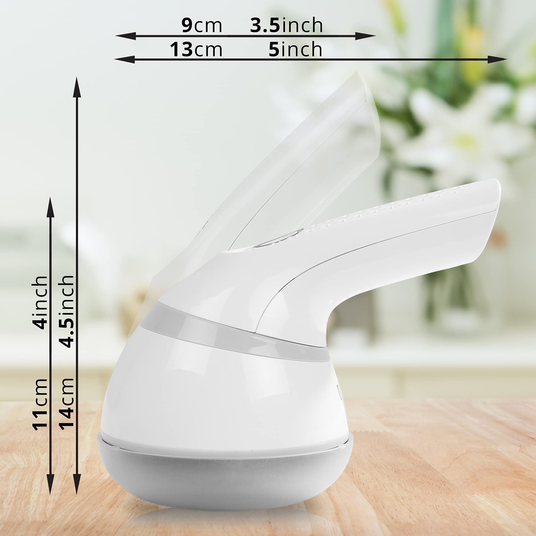 Zoomgoods Fabric Shaver FS16USB Portable Lint Remover 3W Debobbler Rechargeable Clothes Shaver Fuzz & Fabric Pill Bobble Remover Machine with Rotating Handle USB Charging for Sweaters Clothes Upholstery