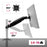 Zoomgoods Monitor Stand Spare Arm DML5S1, DM55 Whole Arm and VESA Head, Compatible with All Zoomgoods Desk Mount Poles, Black, Steel, VESA Head Rotates 360°, Tilts +85°/-90°, Fits VESA 75/100