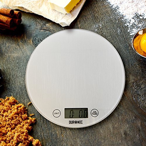 Zoomgoods Digital Kitchen Scales KS1055 Electronic Kitchen Scale Measuring Weighing Scale Baking Scale for Cooking Baking Postal Mail Pet Food Measurement Baker Weight Scale, with Tare Clear LCD Display