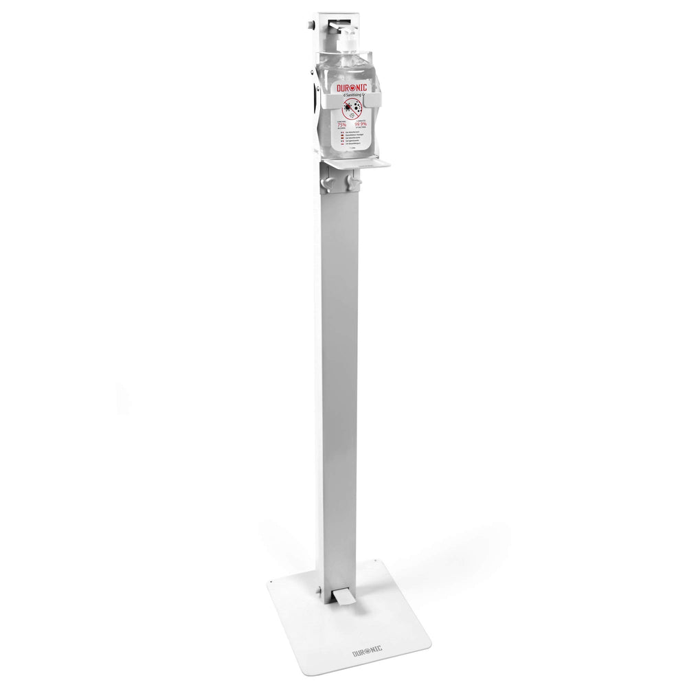 Zoomgoods Hand Gel Floor Standing Dispenser STF-S1L | Freestanding Sanitiser Holder with Drip Tray | Holds Zoomgoods S1000ML 1 Litre Pump Bottle | Stand Has Secure Locking Feature to Prevent Theft
