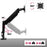 Zoomgoods Monitor Arm Stand DMG51X2 | Single PC Desk Mount | Height Adjustable | For One 13-24 Inch LED LCD Screen | VESA 75/100 | 6.5kg Capacity | Tilt +90°/-45°, Swivel 180°,Rotate 360°