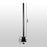 Zoomgoods Monitor stand Pole DM453 80cm BLACK | Compatible with All Zoomgoods Monitor arms | Steel | Extra Long | 800mm Length | Extra-Wide Clamp Included