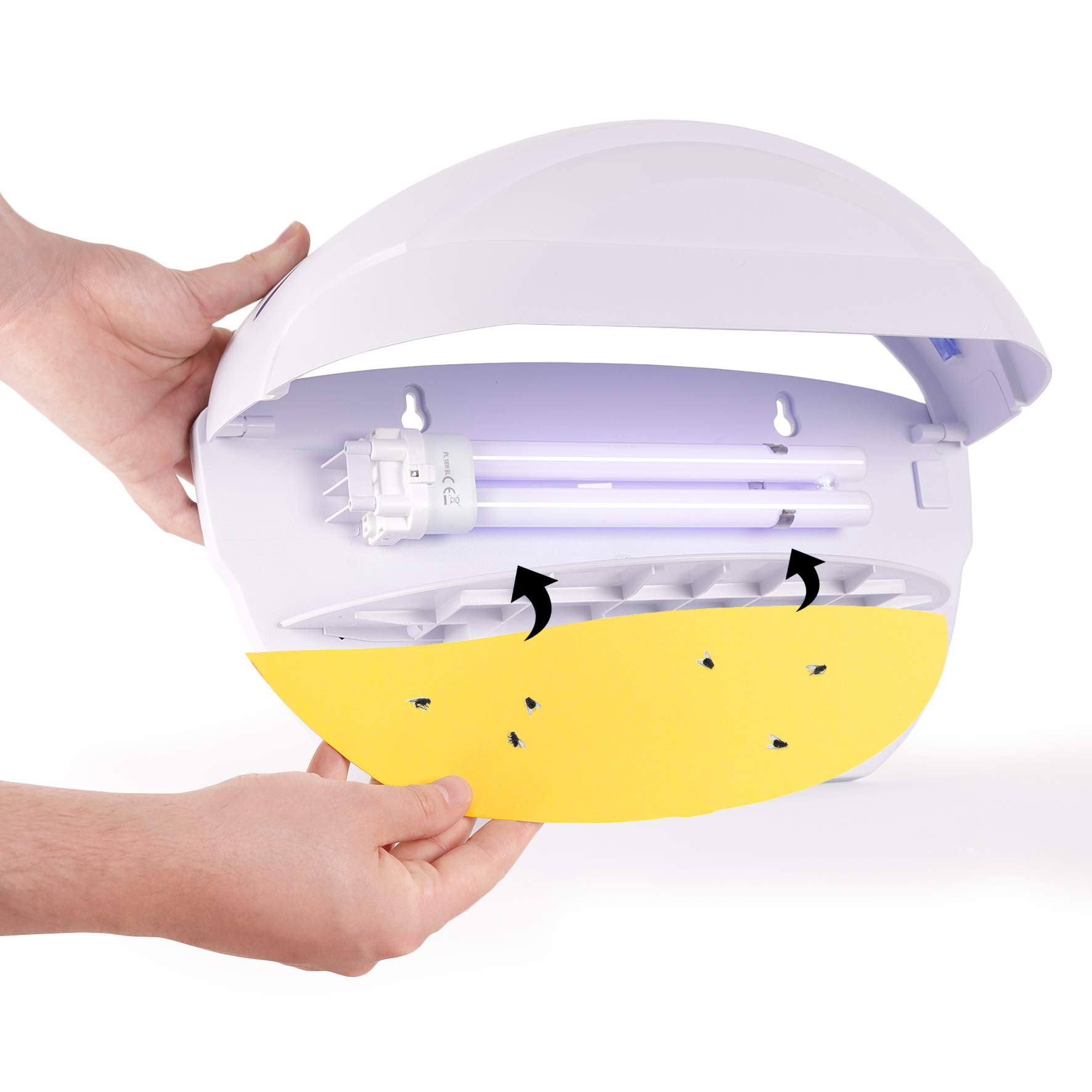 Zoomgoods Glue Board Pack FKWS5 | for Fly Killer Light FKWS18 | Pack of 5 | Replacement Adhesive Pads for UV Wall Sconce | Kills Mosquitoes & Flying Insects | Sticky Glue Traps | Indoor Pest Control