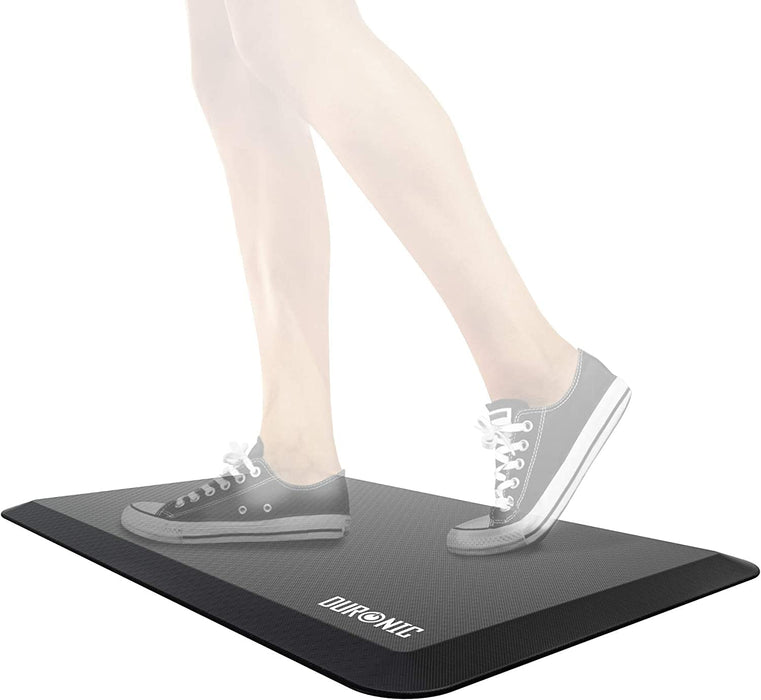 Zoomgoods Anti-Fatigue Mat DM-MAT2, Office Sit Stand Desk Floor Mat, Ergonomic Support for Feet, Hips, Legs & Back, Comfort and Relief for Standing at Work or Kitchen, 71cm x 43cm - Black