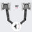 Zoomgoods Monitor Arm Stand DMDC52 | Double Gas-Powered PC Desk Mount | BLACK | Height Adjustable | For Two 13-24 LED LCD Screens | VESA 75/100 | 6.5kg Capacity | Tilt -90°/+85°,Swivel 180°,Rotate 360°