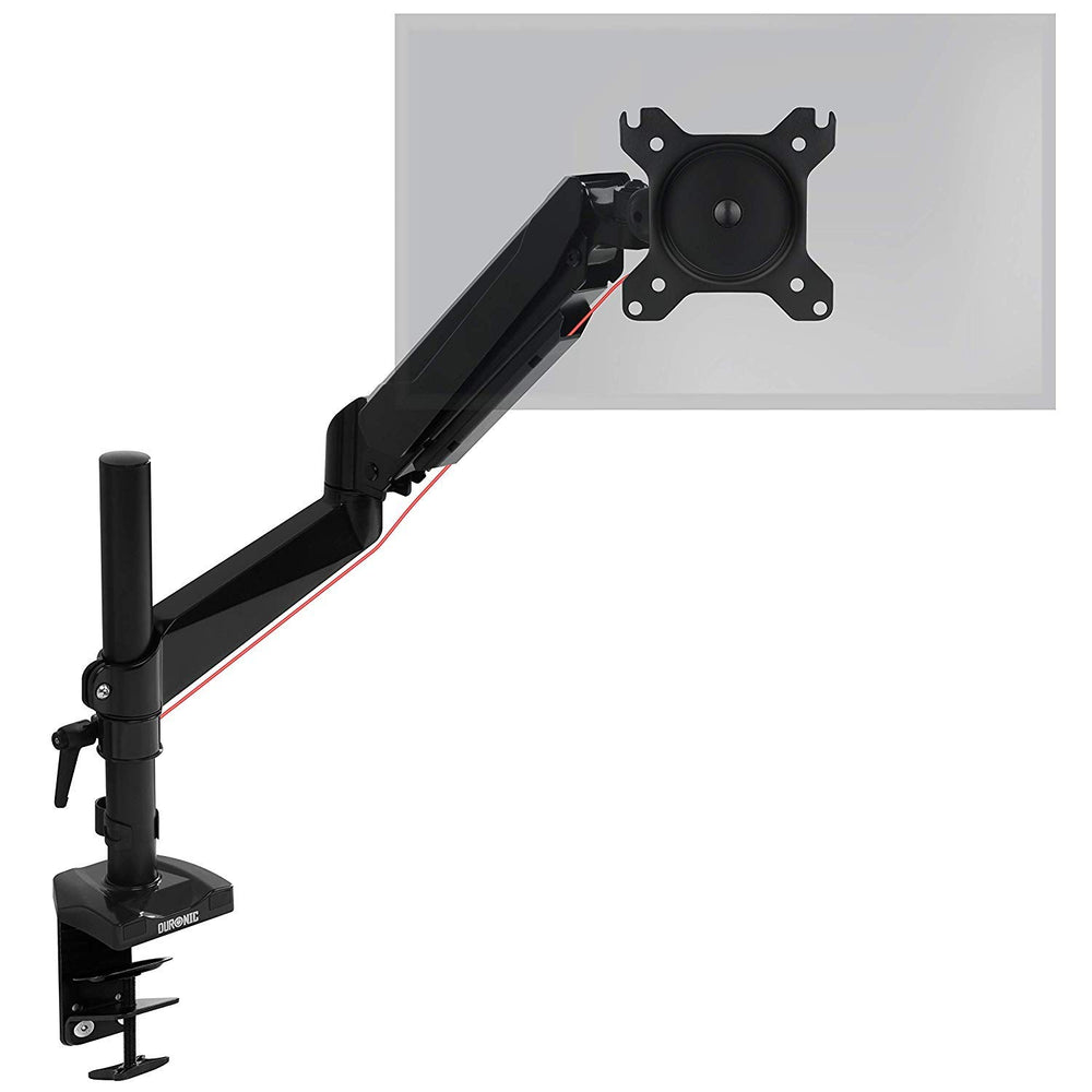 Zoomgoods Monitor Arm Stand DMG51X2 | Single PC Desk Mount | Height Adjustable | For One 13-24 Inch LED LCD Screen | VESA 75/100 | 6.5kg Capacity | Tilt +90°/-45°, Swivel 180°,Rotate 360°