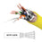 Zoomgoods Ethernet Cable 10M High Speed CAT 8 Patch Network Shielded Lead 2GHz / 2000MHz / 40 Gigabit, CAT8 SFTP Wire, Snagless RJ45 Super-Fast Data - Yellow