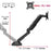 Zoomgoods Monitor Arm Stand DMDC52 | Double Gas-Powered PC Desk Mount | BLACK | Height Adjustable | For Two 13-24 LED LCD Screens | VESA 75/100 | 6.5kg Capacity | Tilt -90°/+85°,Swivel 180°,Rotate 360°