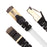 Zoomgoods Ethernet Cable 10M High Speed CAT 8 Patch Network Shielded Lead 2GHz / 2000MHz / 40 Gigabit, CAT8 SFTP Wire, Snagless RJ45 Super-Fast Data - White