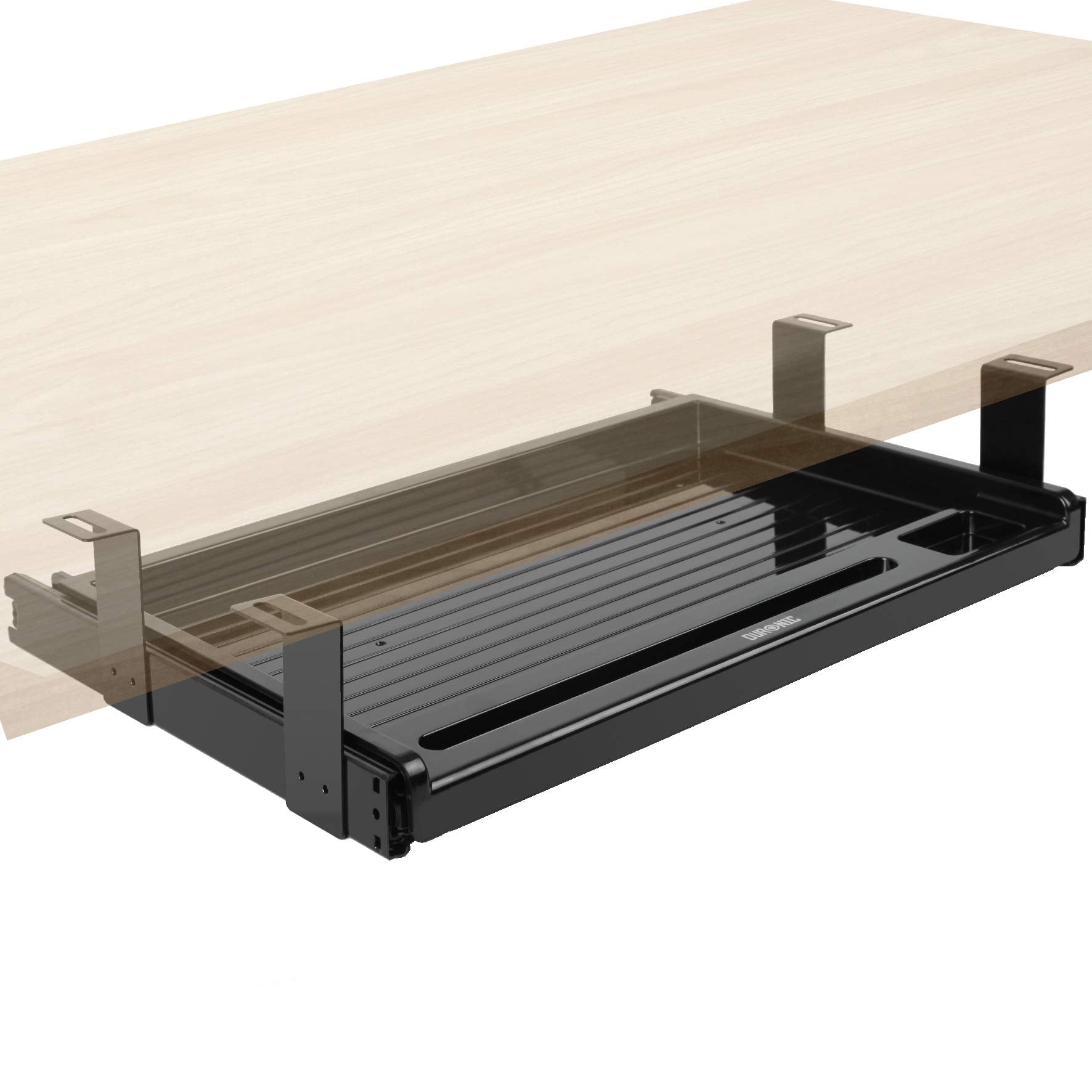 Zoomgoods Keyboard Drawers DKTSX2 Desk Extender with Keyboard Pull Out Tray Ergonomic Under Desk Drawer for Keyboards Mouse Improved Posture