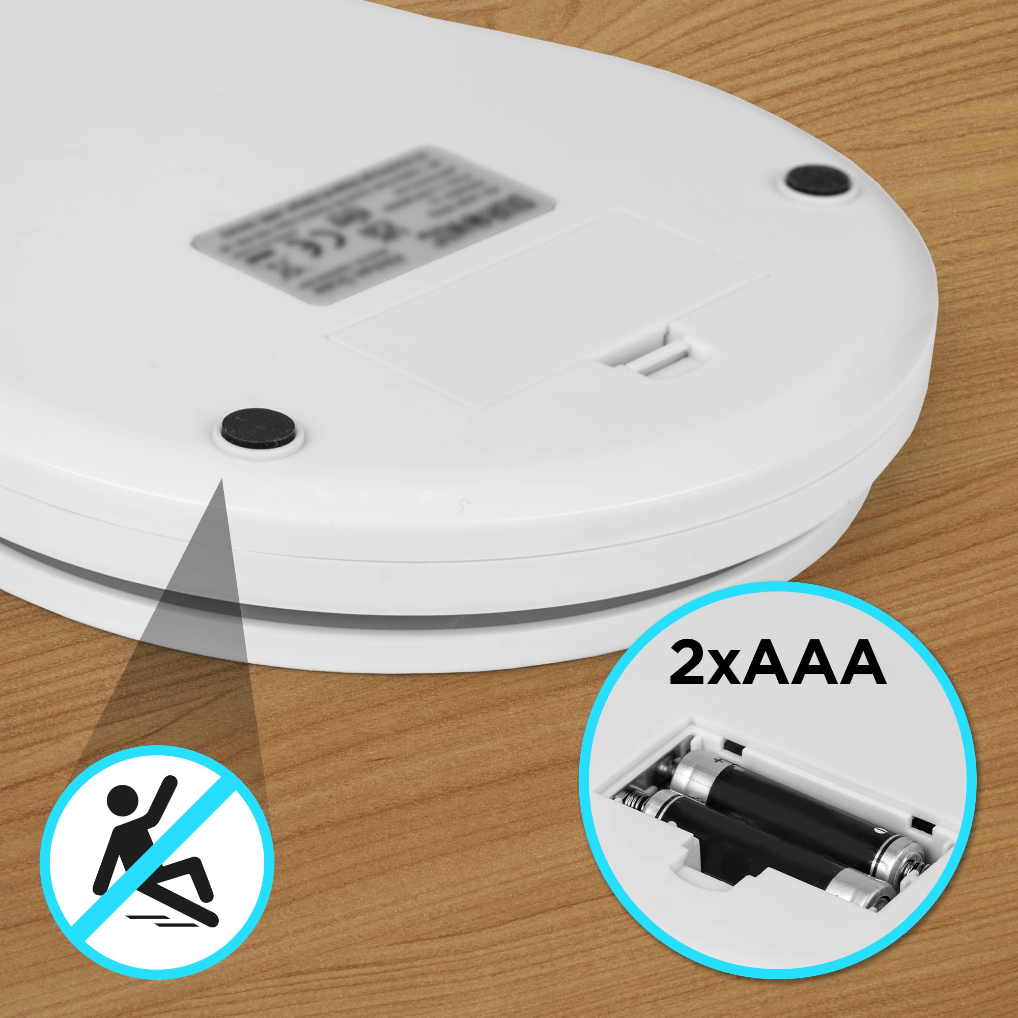 Zoomgoods Digital Kitchen Scale KS6000 WH/WH Kitchen Scales with Bowl, Weighing Scale, Baking Scale for Cooking Baking Pet Food Postal, Food Scale Weight Scale, Electronic Scale with Backlit LCD Display