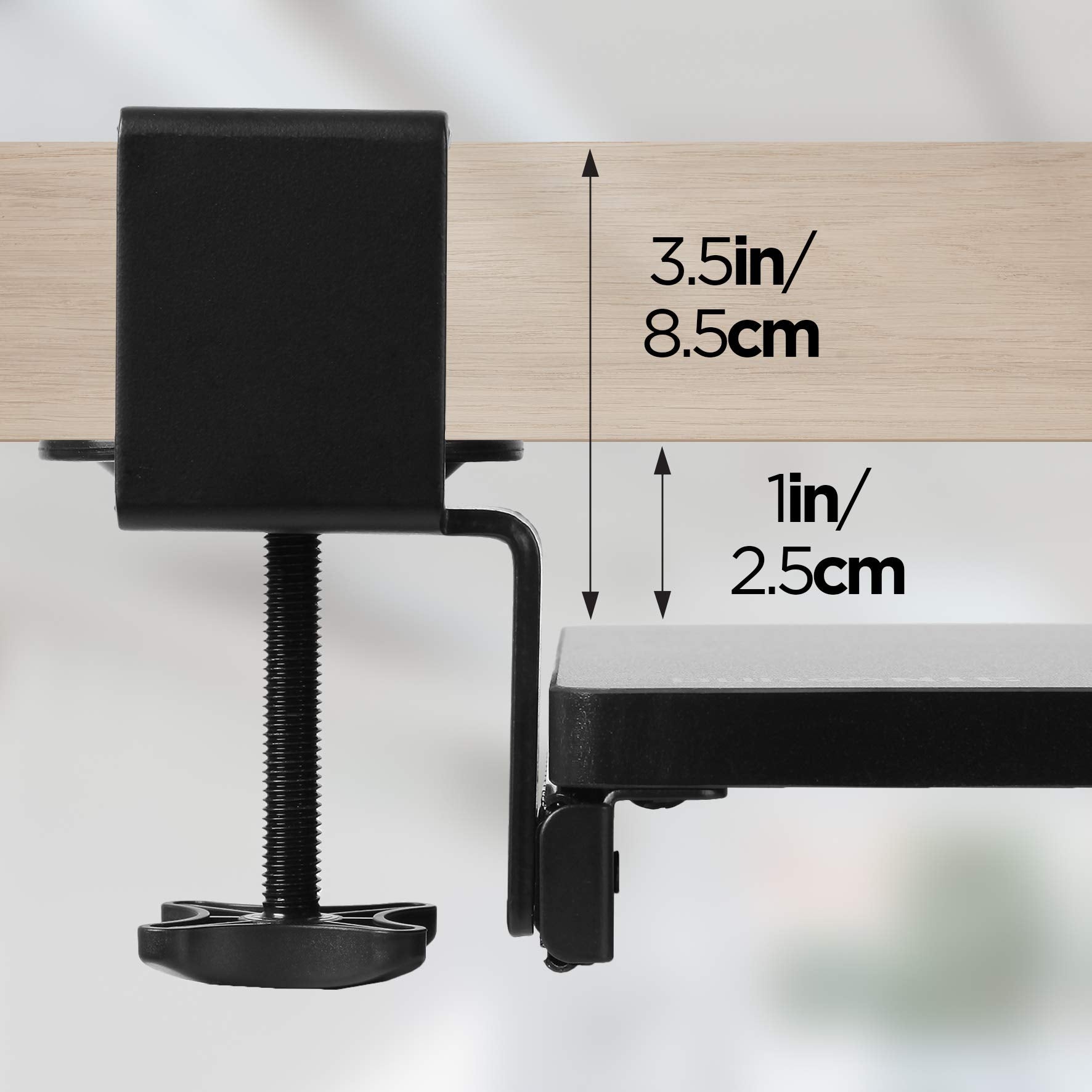 Zoomgoods Keyboard Drawers DKTPX2 Desk Extender with Keyboard Pull Out Tray Ergonomic Under Desk Drawer for Keyboards Mouse Improved Posture