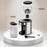 Zoomgoods Burr Coffee Grinder BG200, Conical Burr Grinder for Coffee Beans, Electric Burr Grinder with 35 Grind Settings, Makes up to 12 Cups, 200W, 200g Capacity