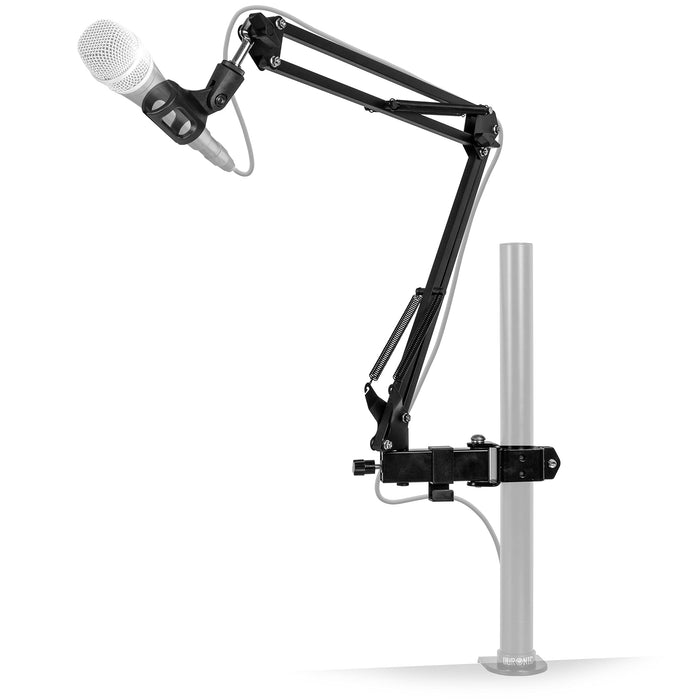 Zoomgoods Microphone Desktop Arm MH01, Microphone Boom Stand, Mic Stand with Suspension Boom and Mic Clip Adapter, For Podcasts, Vlogging, Recording, Studio, Broadcasting, Gaming - Black