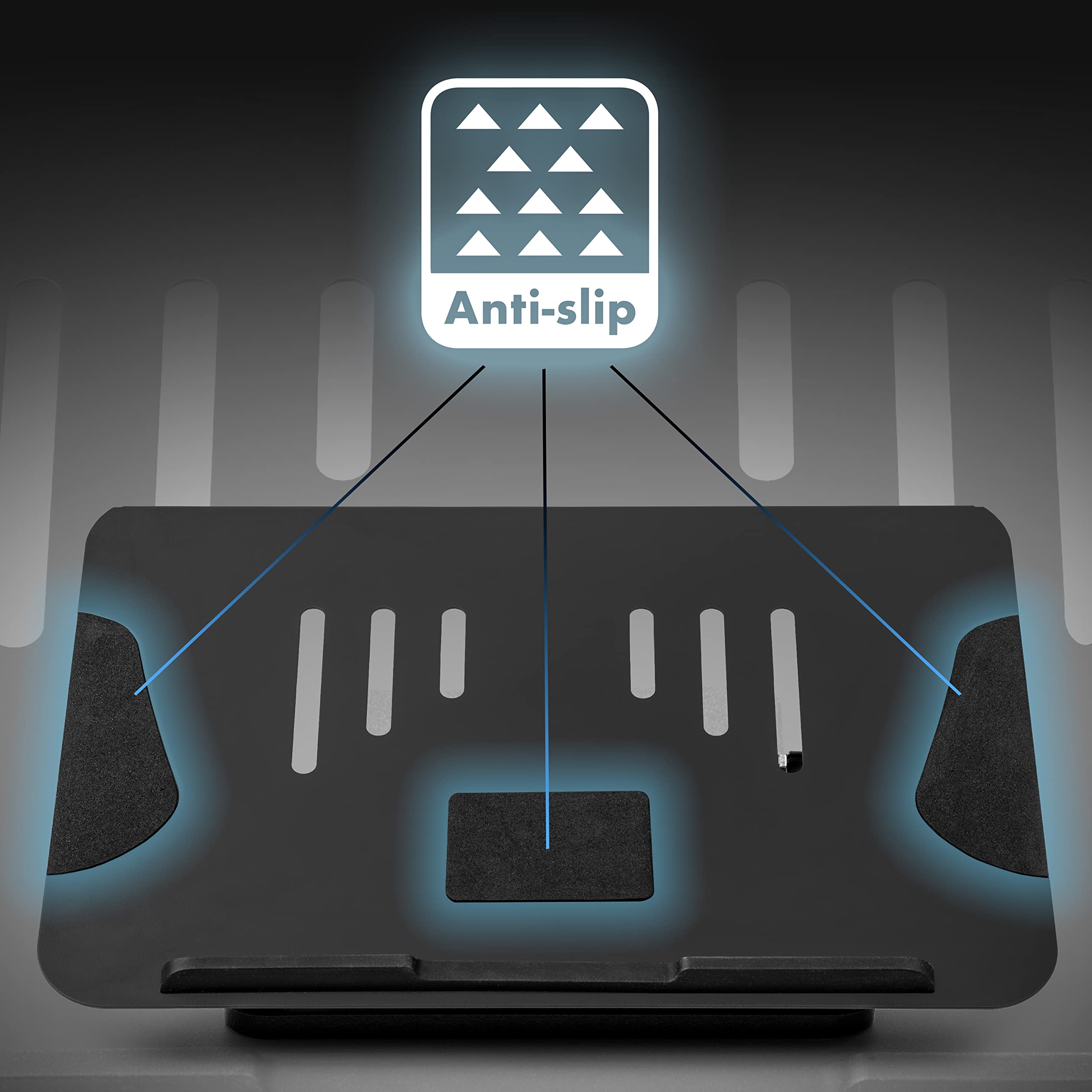 Zoomgoods Laptop Stand DML125, Adjustable Height Laptop Stand, Tilting Laptop Mount Arm, Tablet Stand Riser for Desk, Compatible with MacBook Pro/Air, Surface, Samsung, Notebook Laptops