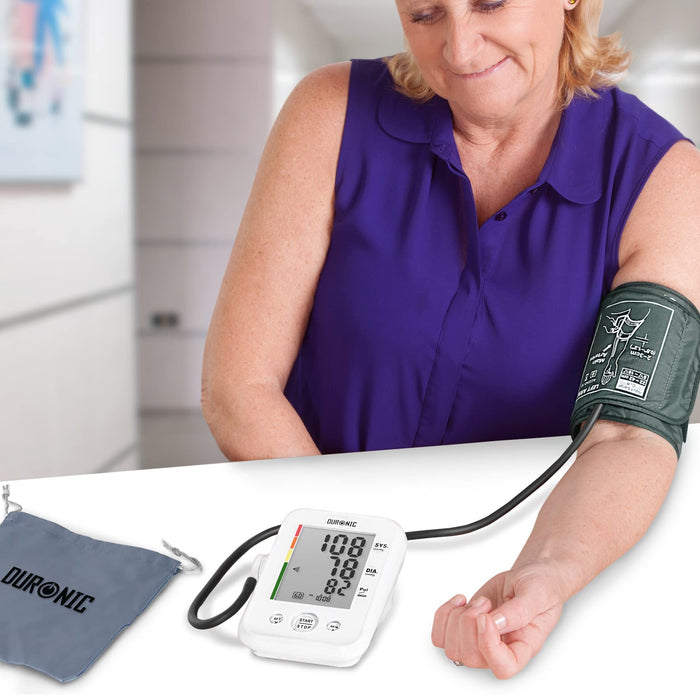 Zoomgoods Blood Pressure Monitor BPM150 CE Approved and Medically Certified Automatic Upper Arm Heart Rate Detector with Adjustable Cuff (22cm-42cm) for Accurate Home use