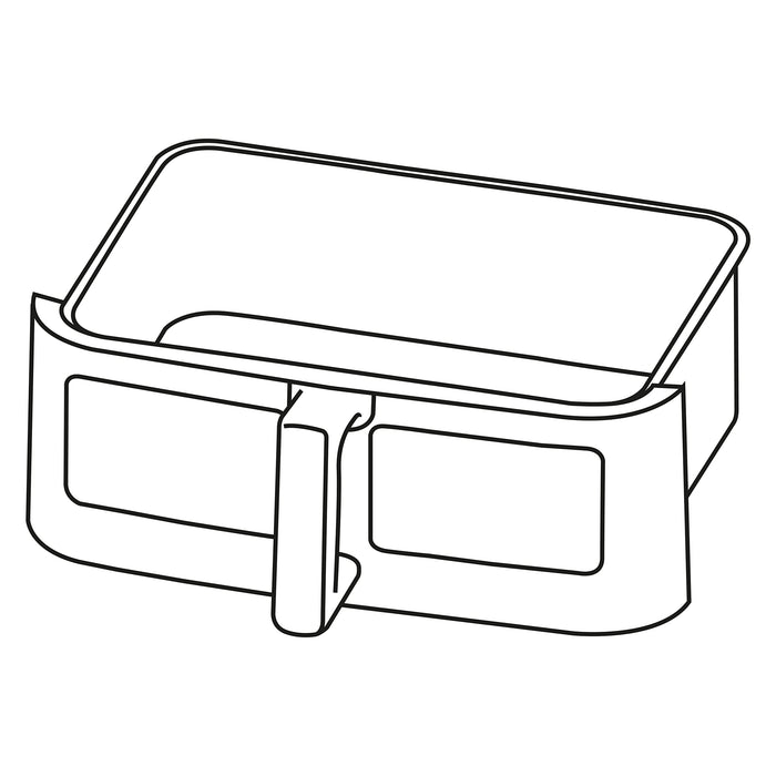 Zoomgoods Large Drawer AFD1 | LARGE DRAWER ONLY 2024 VERSION ONWARDS | 10L Drawer Specifically for the Zoomgoods AF24 Air Fryer, One Big Sync Cook Cooking Tray for Dual Zone Air Fryer