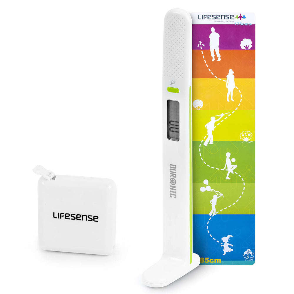 Zoomgoods Digital Height Tape Measure LS302 | Handheld Electronic Stadiometer | Measuring Instrument Comes with Poster and Tape Measure | Batteries Included | for Kids, Children and Teenagers