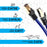 Zoomgoods Ethernet Cable 1M High Speed CAT 8 Patch Network Shielded Lead 2GHz / 2000MHz / 40 Gigabit, CAT8 SFTP Wire, Snagless RJ45 Super-Fast Data - Blue