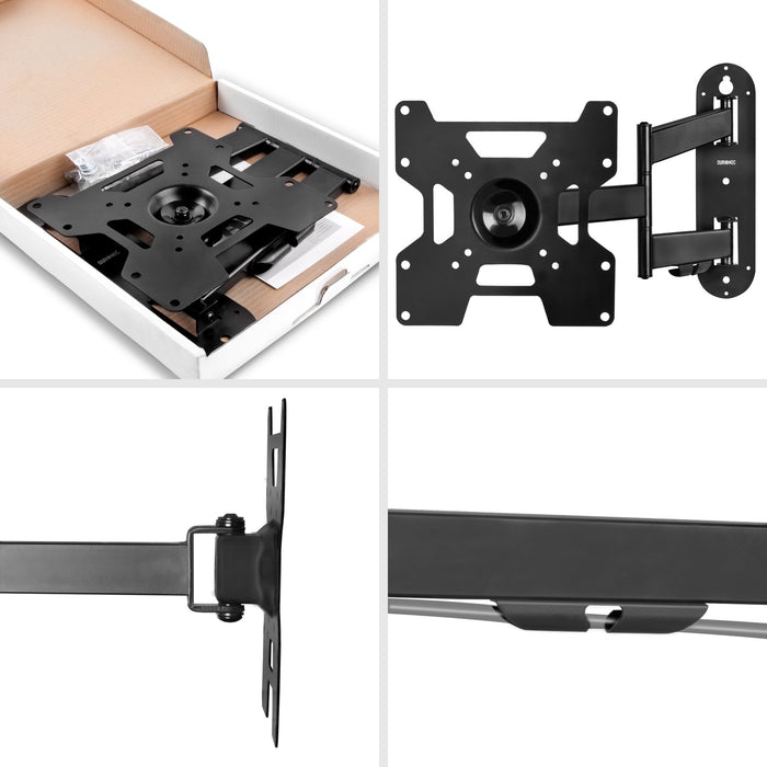 Zoomgoods TVB1135 TV Bracket, Cantilever Wall Mount for 23-37" Television Screen, Tilting Action +15°/-15, Fits up to 200x200mm, For Flat Screen (25kg)