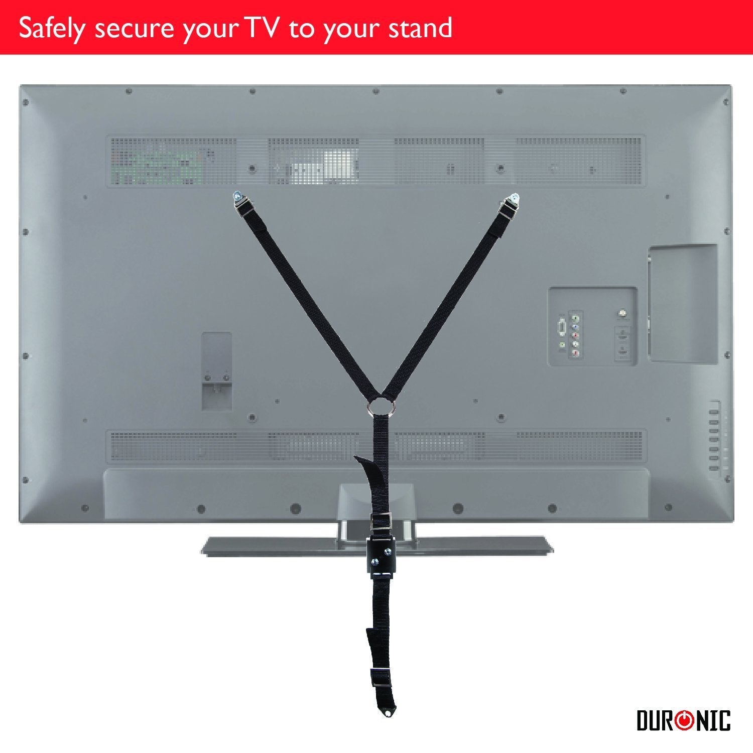 Zoomgoods TV stand safety strap TVSAFE1 Baby Kids Children safety product lock - Reduces the risk of your TV tipping over