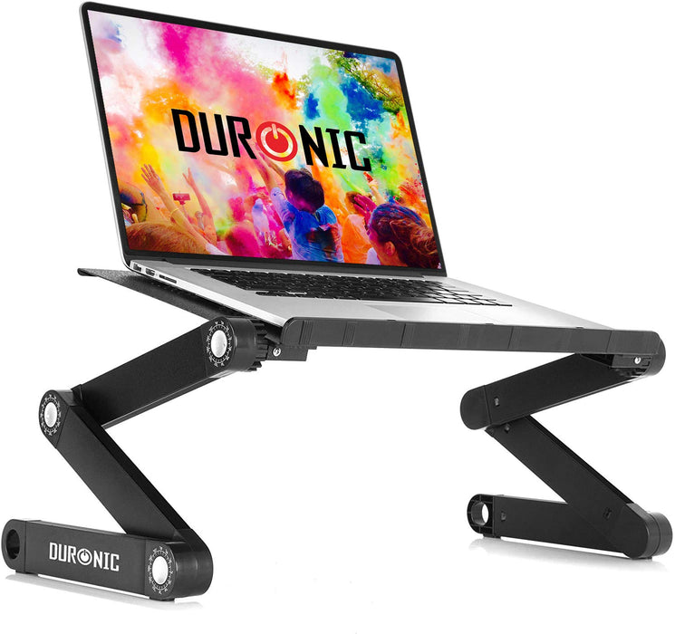 Zoomgoods Laptop Stand DML121 Lap Desk Foldable Computer Table Height Adjustable Macbook Pro Stands Portable Desk Riser for Laptops Tablets Notebooks