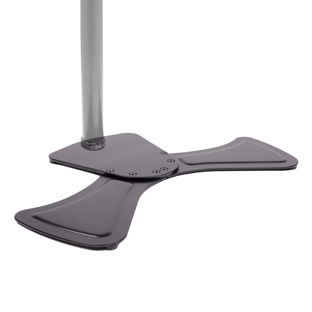 Zoomgoods DM75 Stand for Pole | Attaches to Zoomgoods DM15 DM25 DM35 DM453 Poles | Flat Freestanding Monitor Base for Desk | Heavy Duty Steel | Alternative Installation Solution to Clamp or Grommet Fixing