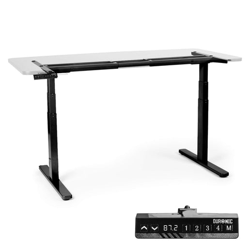 Zoomgoods Sit Stand Desk Frame TM23 BK | Electric Standing Office Table | Frame ONLY | Height Adjustable 60-125cm | Ergonomic Workstation | BLACK | Memory Function | Dual Motor / 3 Stage