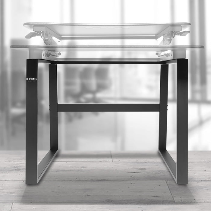 Zoomgoods Sit-Stand Desk Frame DM05ST1.1 | Support Legs for PC Workstation | Computer Monitor and Keyboard Riser Platform | Adjustable | Compatible DM05D2, DM05D4, DM05D8 Desktop Converters