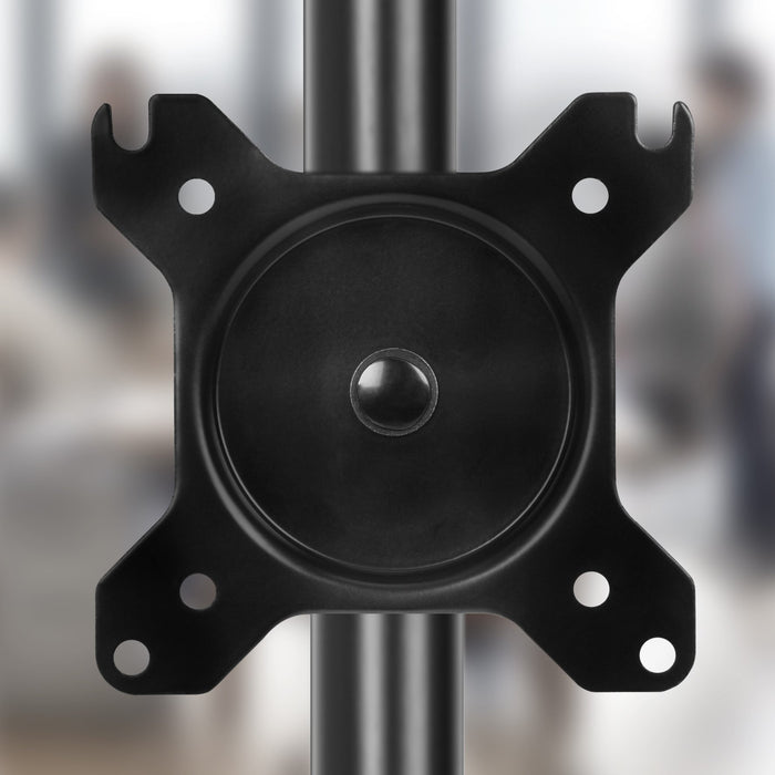 Zoomgoods VESA Head DM15 DM25, Universal Mounting Head to Use with Any Zoomgoods Desk Mount Pole, Bracket for PC Computer Screen, Rotates 360°, Tilts +45°/-45°, Fits VESA 75/100