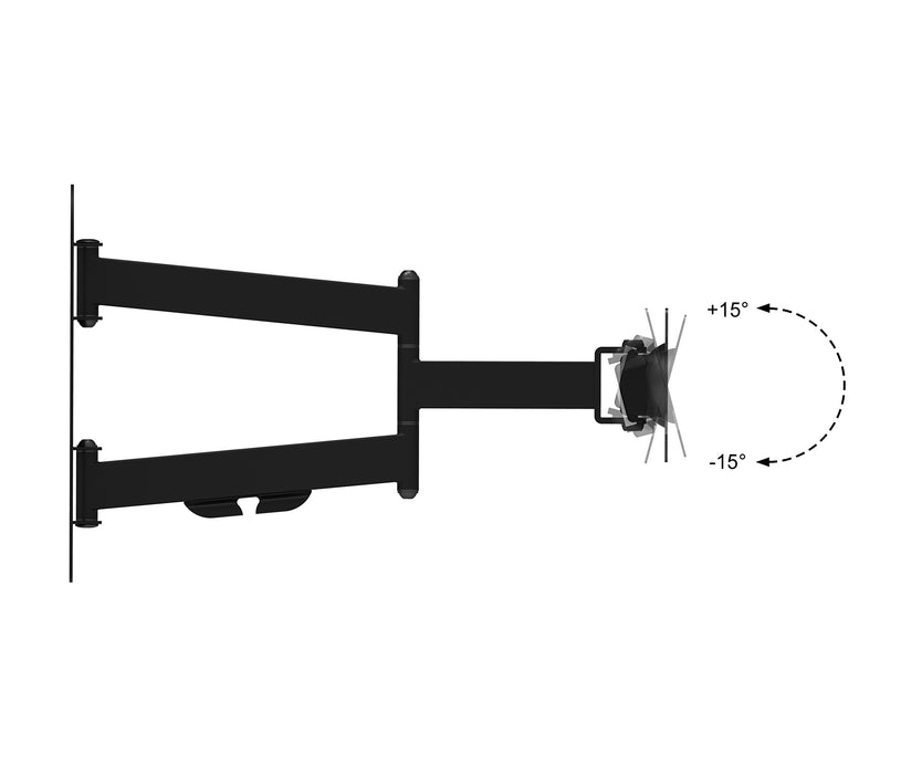 Zoomgoods TVB1125 TV Bracket, Cantilever Wall Mount for 13-30" Television Screen, Tilting Action +15°/-15, Fits up to 600x400mm, For Flat Screen (18kg)