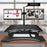Zoomgoods Sit-Stand Desk DM05D17 | Height Adjustable Office Workstation | 82x45cm Platform | Raises from 12-49cm | Riser for PC Computer Screen, Keyboard, Laptop | Ergonomic Desktop Table Converter