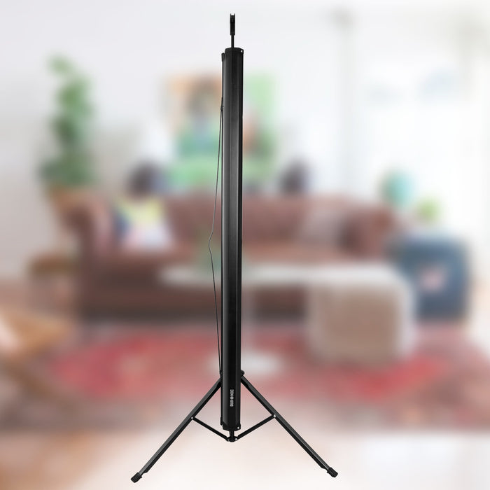 Zoomgoods Tripod Projector Screen TPS50/43 50 Inch Standing Portable Movie Video Projection Screens 4:3 for School Office Home Cinema Theatre with Stand