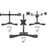 Zoomgoods DM75 Stand for Pole | Attaches to Zoomgoods DM15 DM25 DM35 DM453 Poles | Flat Freestanding Monitor Base for Desk | Heavy Duty Steel | Alternative Installation Solution to Clamp or Grommet Fixing
