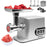 Zoomgoods Meat Grinder MG301, Electric Meat Mincer Machine, Sausage Maker and Kibbeh Maker, Grinder Mixer for Food, Meat, Fish, Vegetables, Kebabs at Home, Stainless Steel Plates