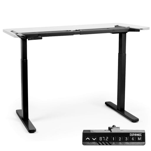 Zoomgoods Sit Stand Desk Frame TM22 BK | Electric Standing Office Table | Frame ONLY | Height Adjustable 71-116cm | Ergonomic Workstation | BLACK | Memory Function | Dual Motor / 2 Stage