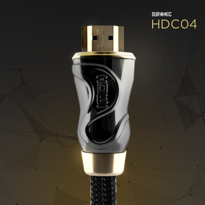 Zoomgoods HDMI Cable HDC04 /1 | 1 Metre BLACK | 2160p 4K Ultra-High-Speed HDMI & Ethernet Lead | 24K Gold Plated Male Connectors | PS4, PS3, Xbox, Freeview, Sky+ HD, Virgin, TV, DVD, BluRay